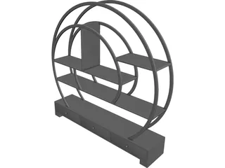 Shelf Very Modern 3D Model preview