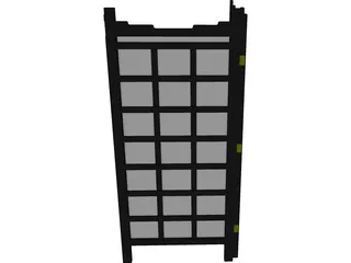 Oriental Screen 3D Model preview