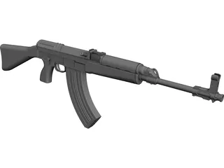VZ58 Automatic Gun 3D Model preview