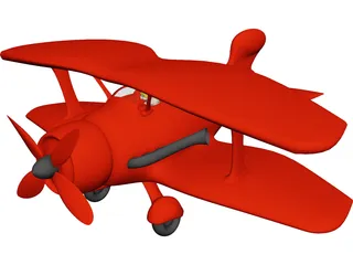 Toy Airplane 3D Model preview