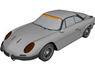 Renault Alpine A110 3D Model preview