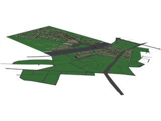 Moscow Square of Europe Near Kiev Railway Station 3D Model preview