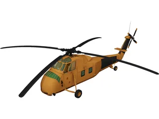 Sikorsky HUS-1 Seahorse 3D Model preview