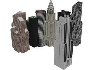 Buildings 3D Model preview