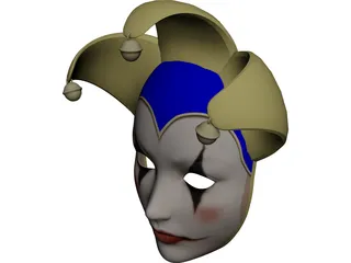 Jolly Mask 3D Model preview