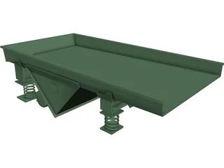 Vibratory Feeder 3D Model preview