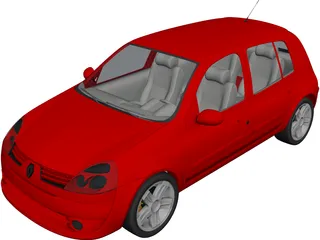 Renault Clio 3D Model preview