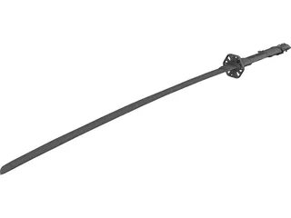 Katana Sculpted 3D Model preview