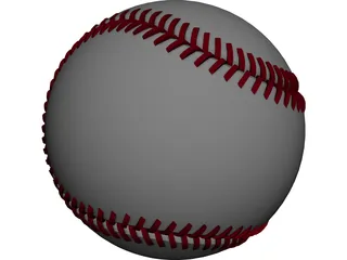 Baseball 3D Model preview