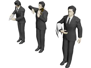 Waiter 3D Model preview