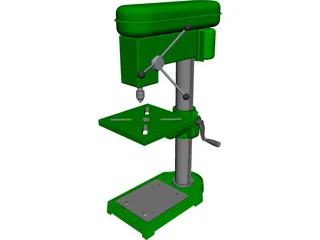 Press Drill 3D Model preview