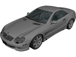 Mercedes-Benz SL500 3D Model preview