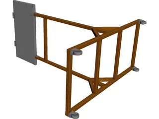 Highway Signal 3D Model preview