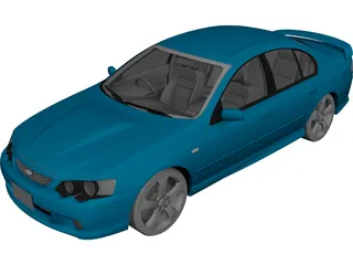 Ford Falcon XR8 3D Model preview