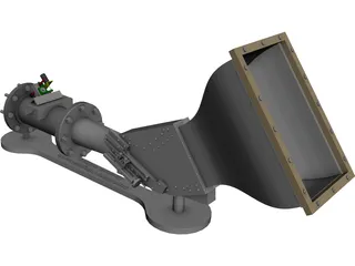 Supersonic Cascade Test Rig 3D Model preview