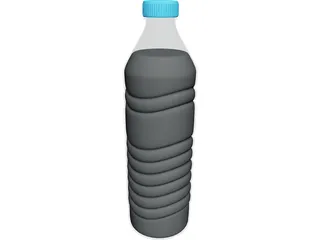 Water Bottle 1L 3D Model preview