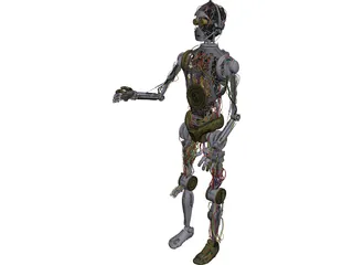 Star Wars C3PO Robot 3D Model preview