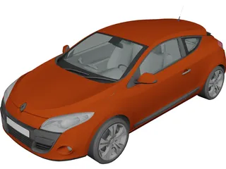 Renault Megane (2008) 3D Model preview