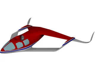 Experimental VTOL Plane 3D Model preview