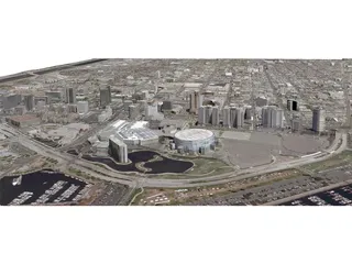 Long Beach City 3D Model preview