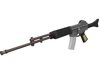 K2 Rifle 3D Model preview