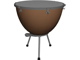 Timpani Drum 3D Model preview