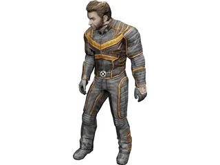 Wolverine X-Man 3D Model preview