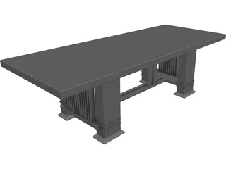 Table Dinning Room 3D Model preview