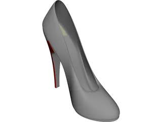 Woman Shoe 3D Model preview