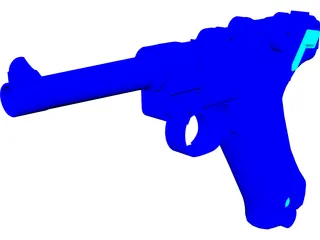 Luger P38 3D Model preview