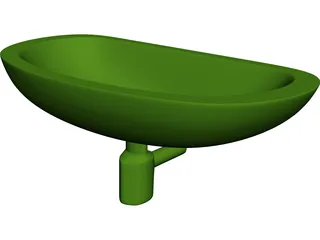 Wash Bowl 3D Model preview