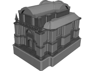 Temple 3D Model preview