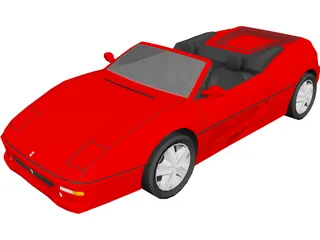 Ferrari F355 Spider 3D Model preview