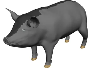 Pig 3D Model preview