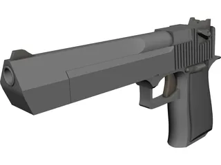 .45 Magnum Desert Eagle 3D Model preview