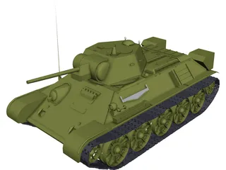 T-34 3D Model preview