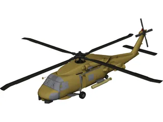 Sikorsky SH-60B Seahawk 3D Model preview