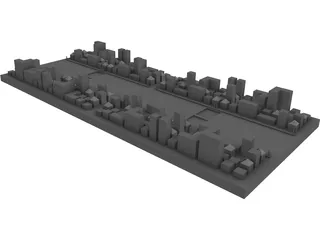 City Block 3D Model preview