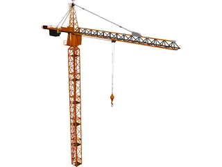 Tower Crane 3D Model preview