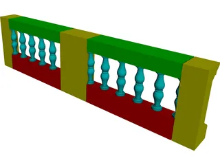 Railing 3D Model preview