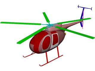 MD-500 3D Model preview