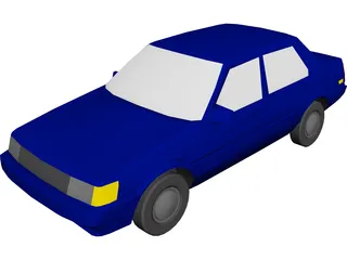 Toyota Corolla (1987) 3D Model preview