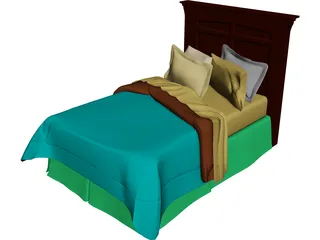 Bed 3D Model preview