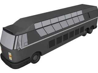 Tour Bus 3D Model preview