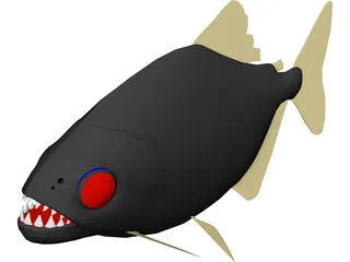 Piranha 3D Model preview