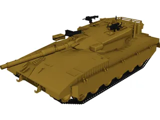 Merkava MK3 3D Model preview