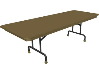 Table Folding 3D Model preview