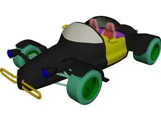 Hot Rod 3D Model preview
