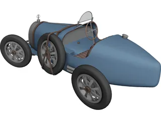 Bugatti Type 35 (1924) 3D Model preview
