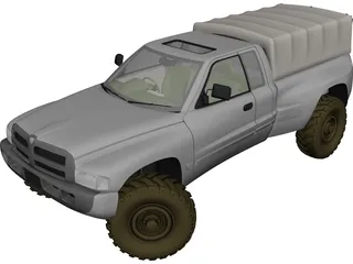 Dodge Pickup 3D Model preview
